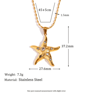 Collier Pendentif Femme Ol Turtle En Acier Inoxydable Étanche Couleur Or, Collection Luxe 1 Pièce h5 Image12