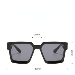 Lunettes De Soleil Simples En Plastique De Couleur Unie Pour Femmes, 1 Pièce h5 Image8