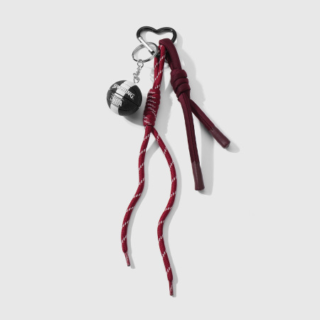 Breloque de sac unisexe en alliage, série simple, motif cœur sportif, 1 pièce