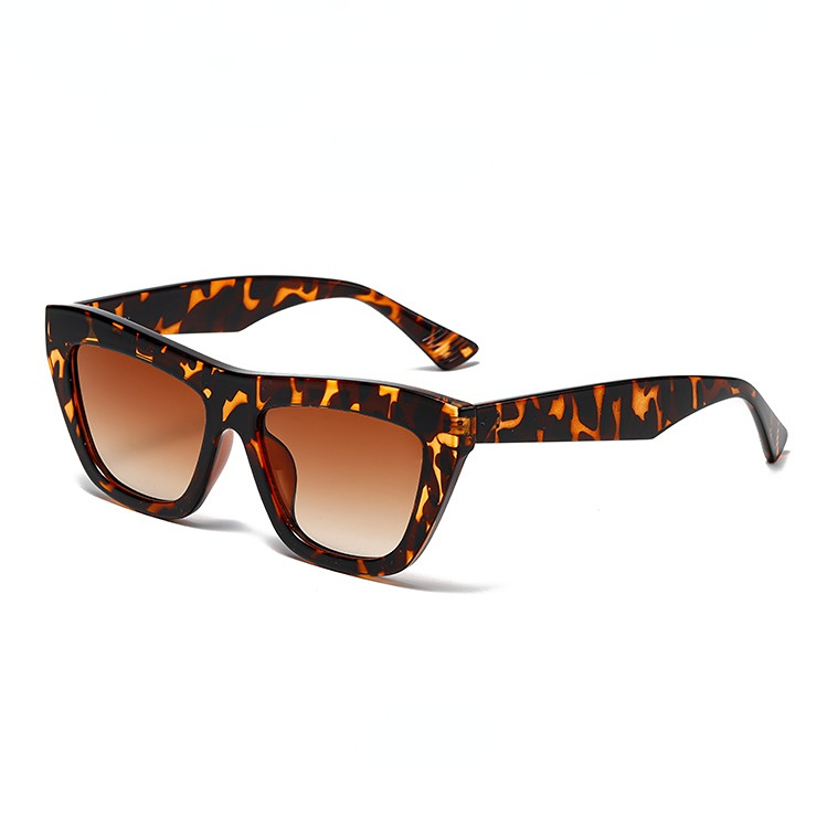 Lunettes De Soleil Pour Femmes, 1 Pièce, Série Simple, Décontractées, Couleur Unie, En Plastique Image5