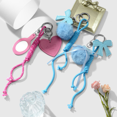 Breloques de sac pour femme en alliage, série romantique, cœur doux, 1 pièce