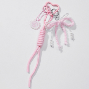 Breloques De Sac Pour Femme En Alliage, Série Romantique, Nœud Papillon Doux, 1 Pièce h5 Image5