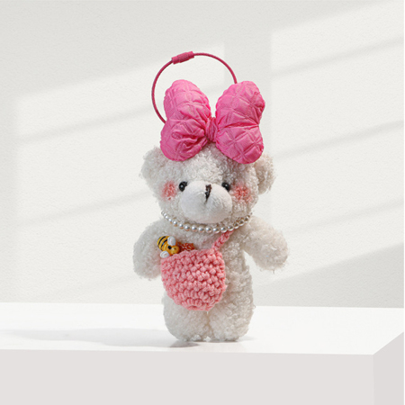 1 breloque pour sac à main femme avec nœud papillon mignon en forme d'ours