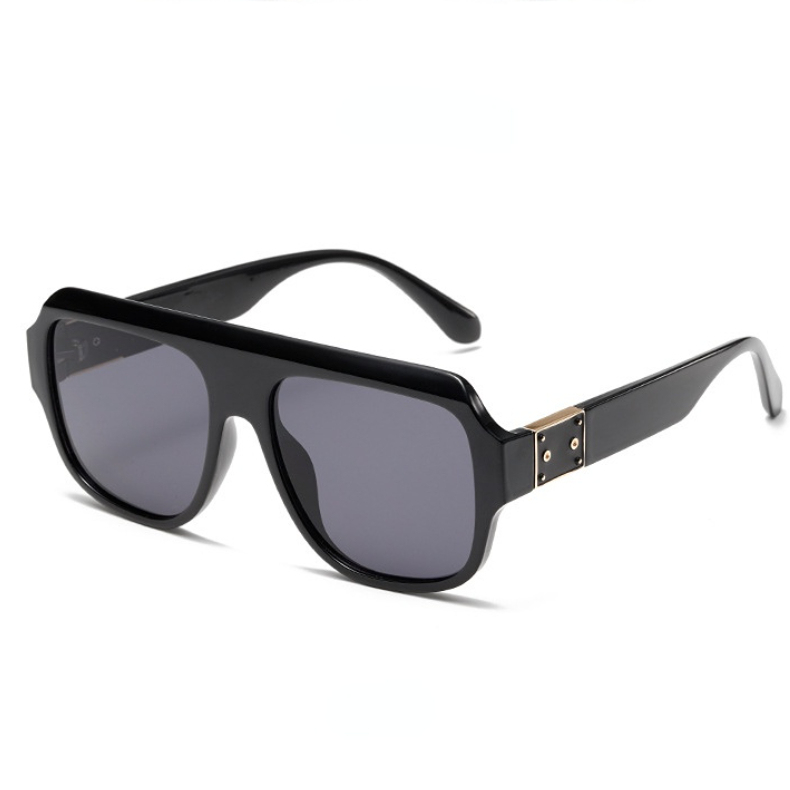 Lunettes De Soleil Pour Femmes, 1 Pièce, Série Simple, Décontractées, Couleur Unie, En Plastique Image5