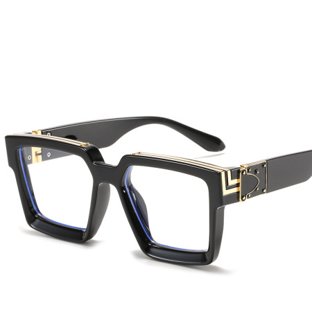 Lunettes de soleil simples en plastique de couleur unie pour femmes, 1 pièce 2