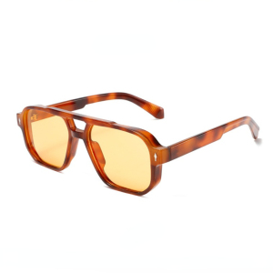 Lunettes De Soleil Unisexes En Plastique De Couleur Unie, Série Simple, Décontractées, 1 Pièce h5 Image5
