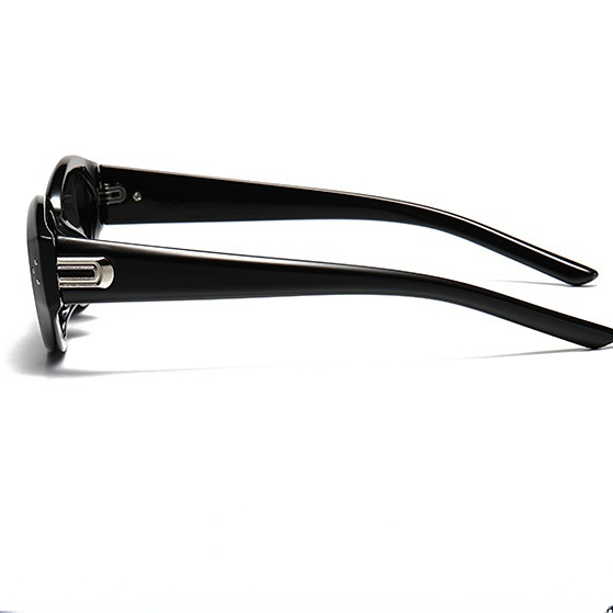 Lunettes De Soleil Rétro En Plastique De Couleur Unie Pour Femme, Série Simple, 1 Pièce Image8