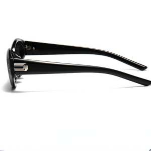 Lunettes De Soleil Rétro En Plastique De Couleur Unie Pour Femme, Série Simple, 1 Pièce h5 Image8