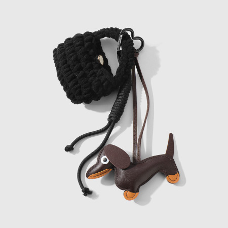 1 pièce de breloques de sac pour femme en cuir, série simple, motif animal mignon