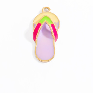 Pendentif Pour Femme En Acier Inoxydable Couleur Or, Série Simple, Motif Plante De Vacances, 1 Pièce h5 Image8
