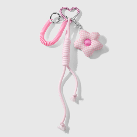 Breloques de sac pour femme en alliage, série romantique, cœur doux, 1 pièce 2