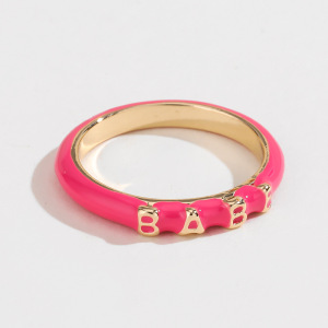 Ensemble De Bagues Pour Femme En Alliage, Série Romantique, Motif Cœur Mignon, 1 Pièce h5 Image4