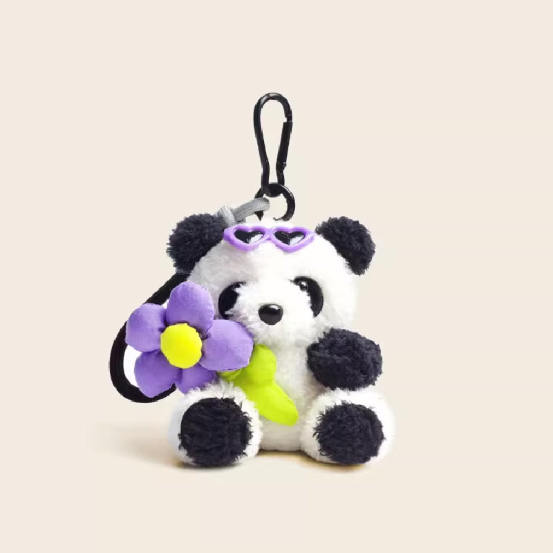 1 Pièce Porte-Clés Sac Femme En Rayonne, Motif Animaux Mignons, Collection Simple Image5
