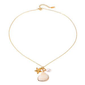 Nouveaux Accessoires De Perles De La Série Ocean Française, Nouveaux Produits, Mode Transfrontalière Européenne Et Américaine, Collier De Coquillages D'Étoiles De Mer Assortis h5 Image7