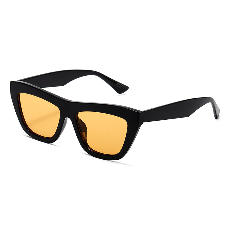 Lunettes De Soleil Pour Femmes, 1 Pièce, Série Simple, Décontractées, Couleur Unie, En Plastique Image3