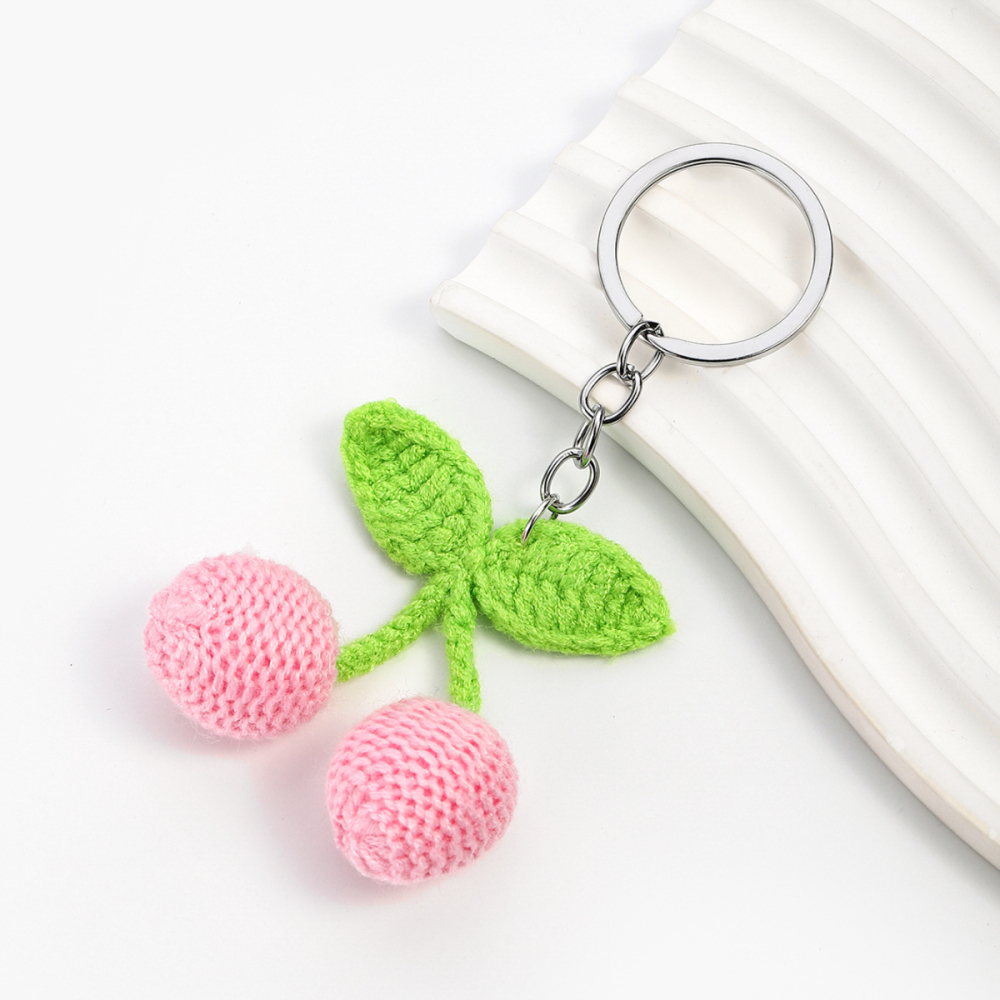 1 Pièce De Breloques De Sac Pour Femme En Fil Végétal Mignon, Série Simple Image7