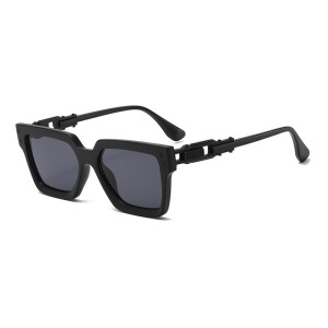 Lunettes De Soleil Pour Femme, Série Simple, 1 Pièce, En Alliage De Couleurs Mélangées, Pour Tous Les Jours h5 Image6