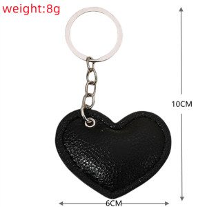 1 Pièce De Breloques De Sac Pour Femme En Pu, Série Simple, Motif Cœur Rétro h5 Image5