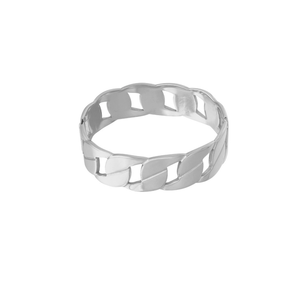 Bracelet Jonc Classique Torsadé En Acier Inoxydable, Couleur Or, Étanche, Collection Gleaming Series (1 Pièce) Image7