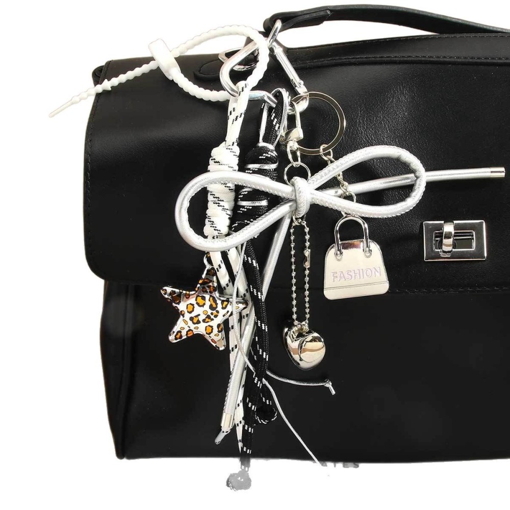 1 Pièce De Breloques De Sac Pour Femme En Pu, Série Simple Daily Star Image5