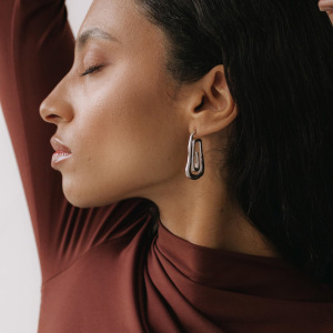 Boucles D'Oreilles Puces Pour Femme, Style Rétro Chic Minimaliste, En Forme De Spirale, En Acier Inoxydable Étanche, Couleur Or (1 Paire). h5 Image7