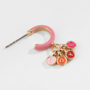 1 Paire De Boucles D'Oreilles En Alliage Pour Femme, Série Romantique, Motif Cœur Mignon h5 Image7