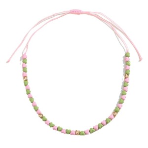 Collier De Perles En Alliage Pour Femme, Série Romantique, Motif Cœur Doux, 1 Pièce h5 Image6