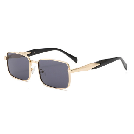 Lunettes de soleil pour femmes, série simple, couleur unie, en alliage, 1 pièce