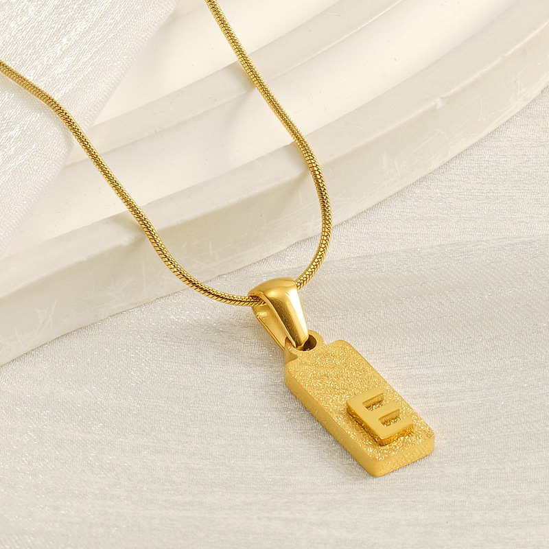 Collier Avec Pendentif Unisexe En Acier Inoxydable Plaqué Or , Style Hip-Pop/Rock, Série Simple, 1 Pièce Image6
