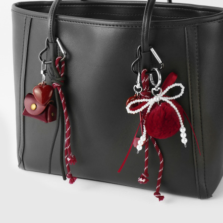 1 breloque de sac pour femme en alliage, motif cœur rétro, série romantique 2