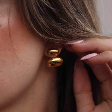 1 paire de boucles d'oreilles simples 2