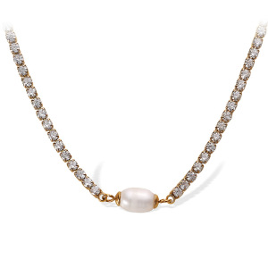 Collier Chaîne Pour Femme, Série Classique, Style Rétro Géométrique, En Acier Titane, Couleur Or h5 Image10