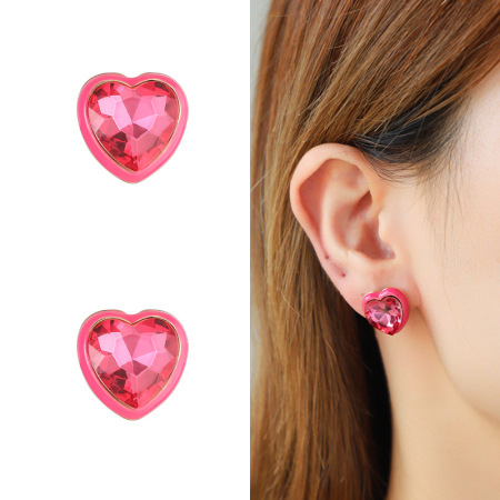 1 paire de boucles d'oreilles élégantes en alliage pour femme, série romantique 2