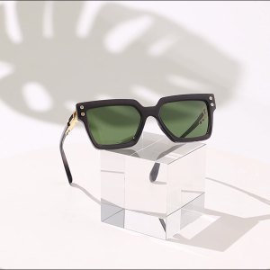 Lunettes De Soleil Pour Femme, Série Simple, 1 Pièce, En Alliage De Couleurs Mélangées, Pour Tous Les Jours h5 Image9