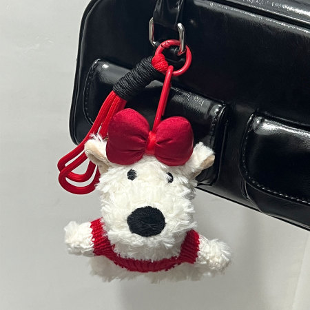 1 Breloque De Sac Pour Femme En Rayonne, Série Romantique, Motif Animal Doux