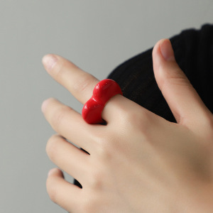 Bague Simple En Alliage Pour Femme, Série Romantique, Élégante, Cœur h5 Image3