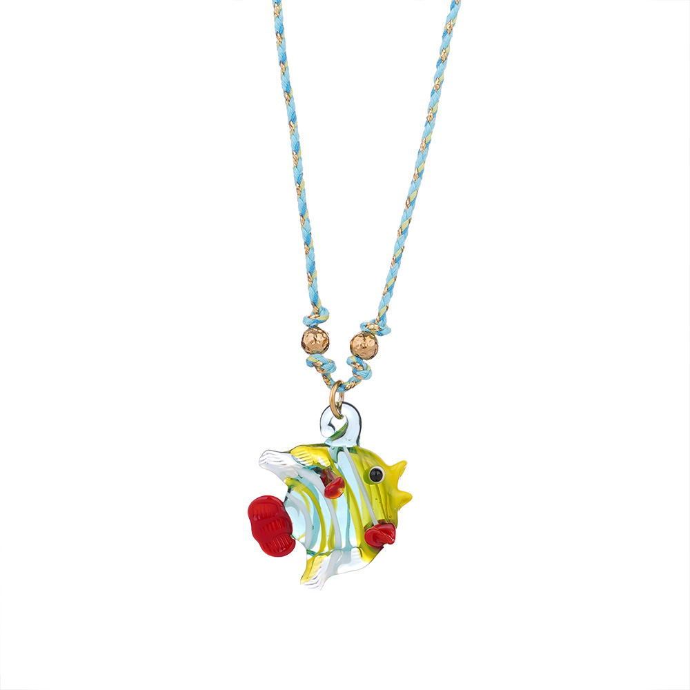 Collier Avec Pendentif Tortue En Verre Pour Femme, Série Romantique, 1 Pièce h5Image9