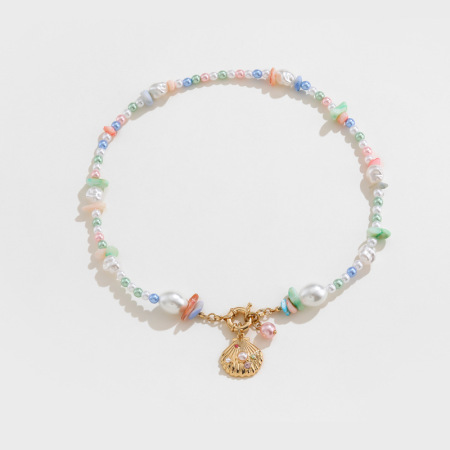 Collier Pendentif Tortue De Vacances Romantique Pour Femme, 1 Pièce, Perles Artificielles 2