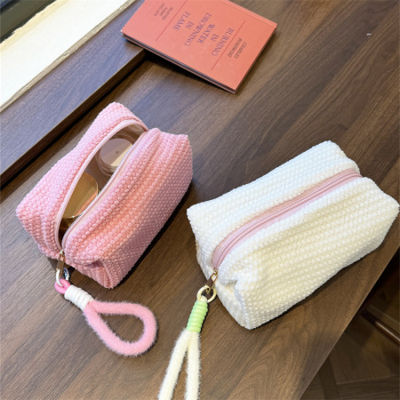 Sac à main simple en polyester à carreaux pour femme, 1 pièce 2