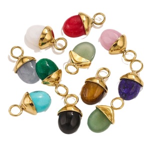 1 Paire De Pendentifs Géométriques Rétro Simples Pour Femmes, Plaqués Or , Avec Pierres Précieuses Artificielles h5 Image5