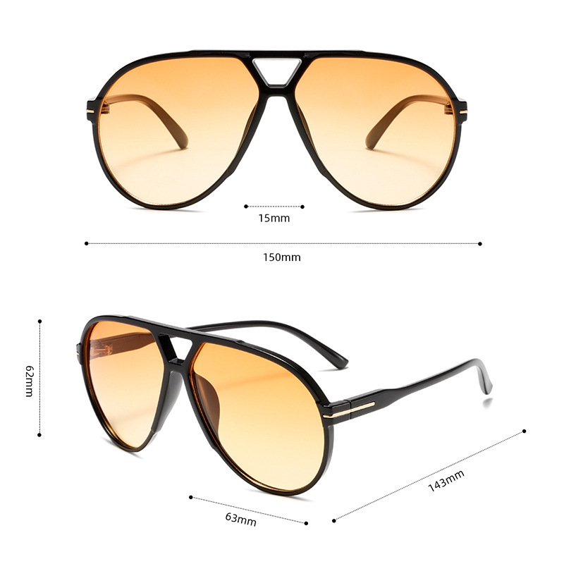 1 Paire De Lunettes De Soleil Femme Simple Series Daily À Imprimé Léopard En Plastique Image8