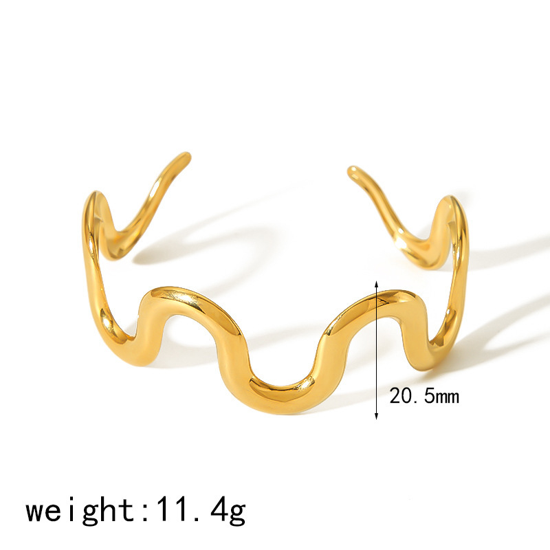 1 Bracelet Géométrique Plaqué Or  De Style  Internet Image5