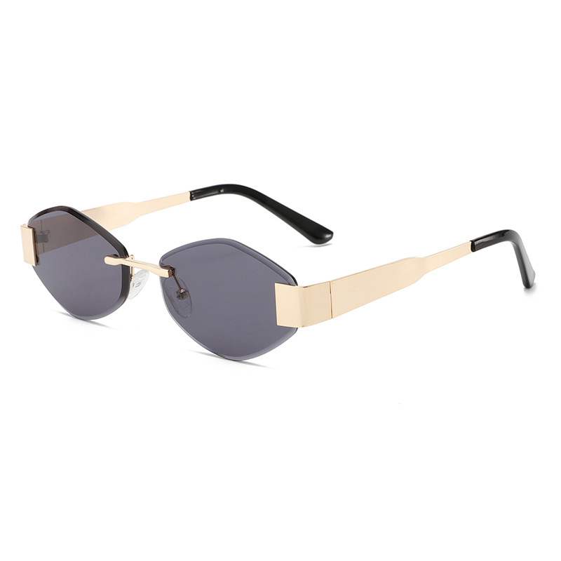 Lunettes De Soleil Pour Femmes, Série Simple, Couleur Unie, En Alliage, 1 Pièce h5Image4