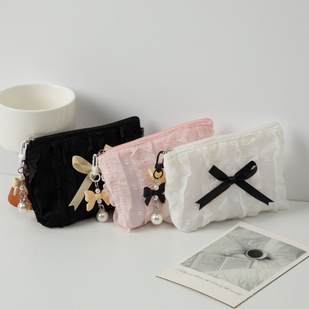 1 paire de sacs pour femme en polyester avec nœud papillon, série romantique 2
