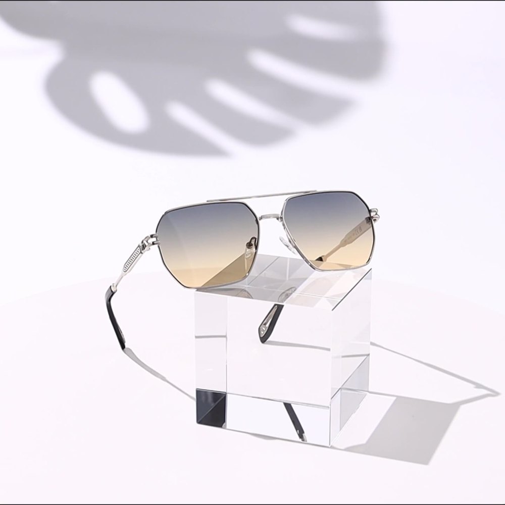Lunettes De Soleil Simples En Plastique De Couleur Unie Pour Femmes, 1 Pièce Image4