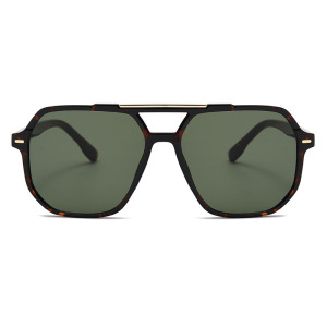 Lunettes De Soleil En Plastique À Imprimé Léopard Pour Femme, Série Simple, 1 Pièce h5 Image2
