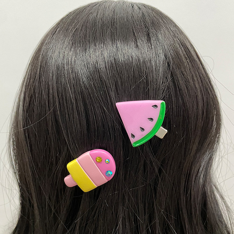 Pinces À Cheveux Pour Femme En Résine, Série Romantique, 1 Pièce Image3