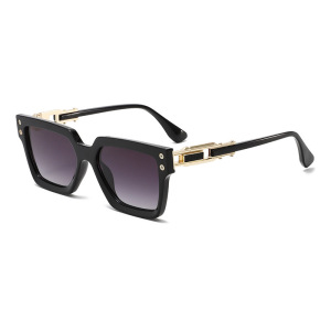 Lunettes De Soleil Pour Femme, Série Simple, 1 Pièce, En Alliage De Couleurs Mélangées, Pour Tous Les Jours h5 Image3