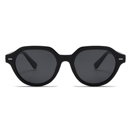 Lunettes de soleil simples en plastique de couleur unie pour femmes, 1 pièce