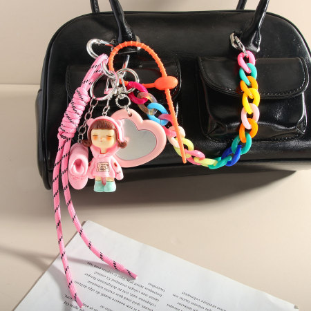 1 pièce de breloques de sac pour femme en rayonne, série simple et décontractée 2